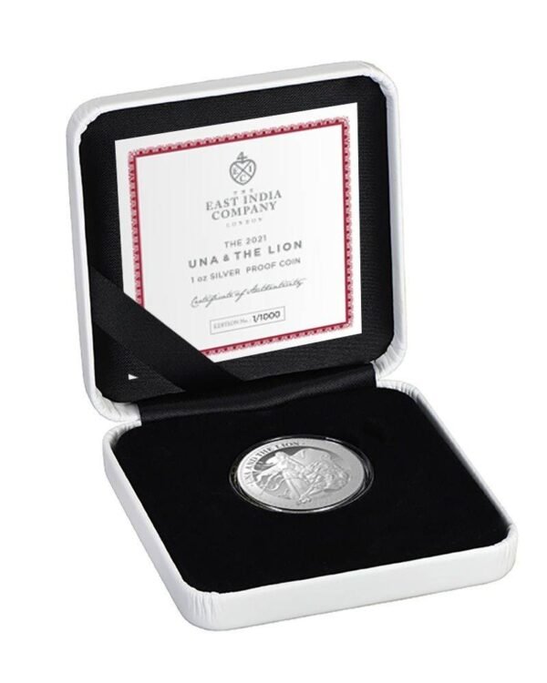 2021 Una & the Lion 1oz Silver Proof Coin