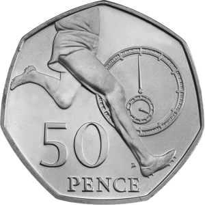 2004 Four Minute Mile Circulated 50p