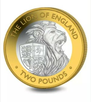 2021 Queen's Beasts - Lion of England £2 BU Coin in Capsule