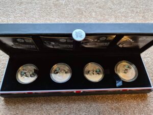 2009 - 2012 Countdown To London Olympics Silver Proof £5 Set