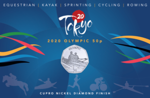 2021 Gibraltar Tokyo Olympic - Rowing 50p BU Coin Pack