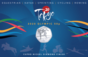 2021 Gibraltar Tokyo Olympic - Sprinting 50p BU Coin Pack