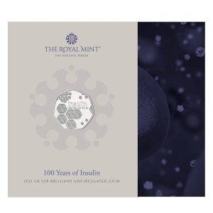 2021 100 Years of Insulin UK 50p BU