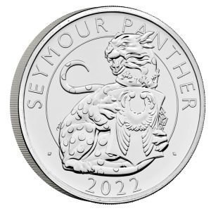 2022 Royal Tudor Beasts 01 Seymour Panther £5 BU Coin in Capsule