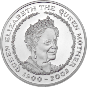 2002 Queen Mother Memorial £5 BU Coin in Capsule