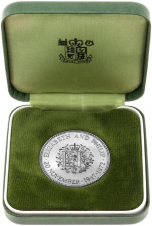 1972 Silver Anniversary Wedding Silver Proof Crown