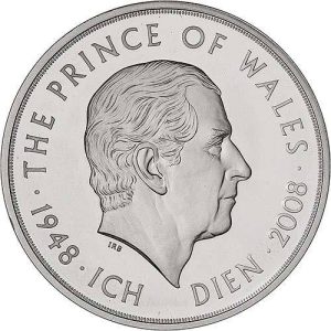 2008 Prince of Wales 60th Birthday £5 Coin in Capsule