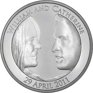 2011 Royal Wedding Williams Catherine £5 BU Coin in Capsule