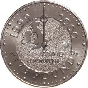 2000 The Millennium Coin Minted at the Dome £5 BU Coin in Capsule