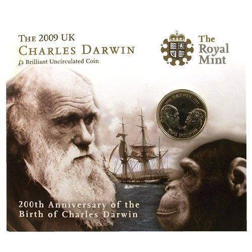 2009 Charles Darwin £2 BU