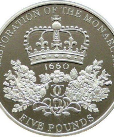 2010 Restoration of Monarchy £5 BU Coin in Capsule