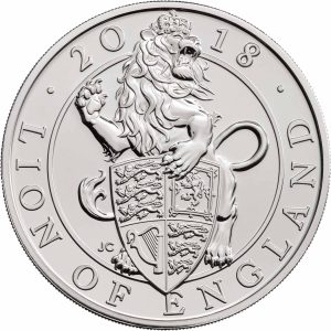 2018 The Pride (Lion) of England UK £5 BU Coin in Capsule