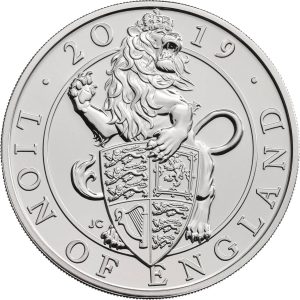 2019 The Pride (Lion) of England UK £5 BU Coin in Capsule