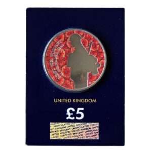 2020 Remembrance Day £5 CC Certified BU