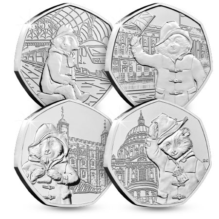 2018 - 2019 Paddington Bear Ultimate 4x 50p BU Premium Coin Cover by WM