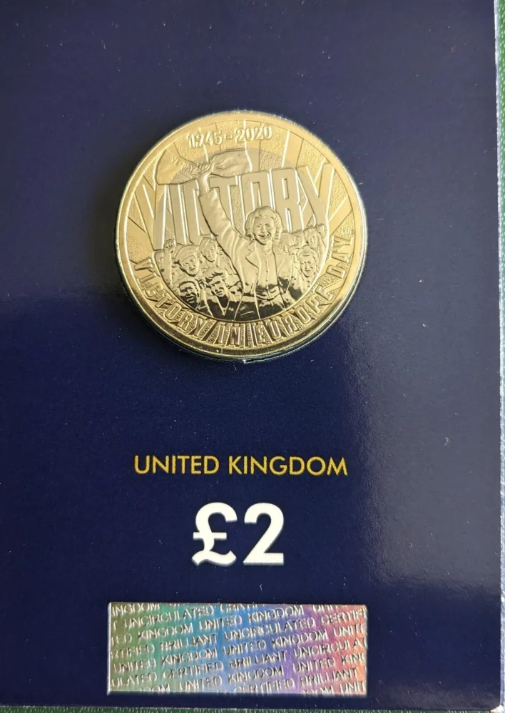 2020 75th Anniversary of VE Day £2 CC Certified BU
