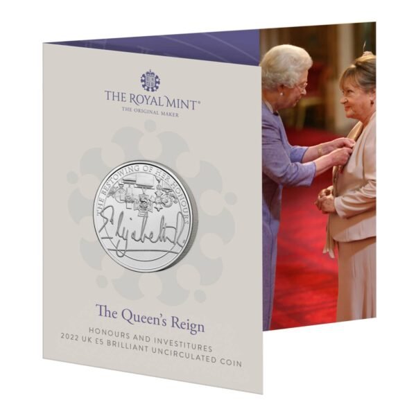 2022 The Queen’s Reign - Honours And Investitures £5 BU