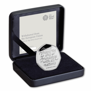 2020 EU Withdrawal BREXIT 50p Silver Proof