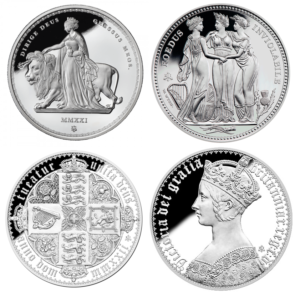 2021 - 2022 St. Helena Masterpiece 1 Oz Silver Proof Set (4 Coins)
