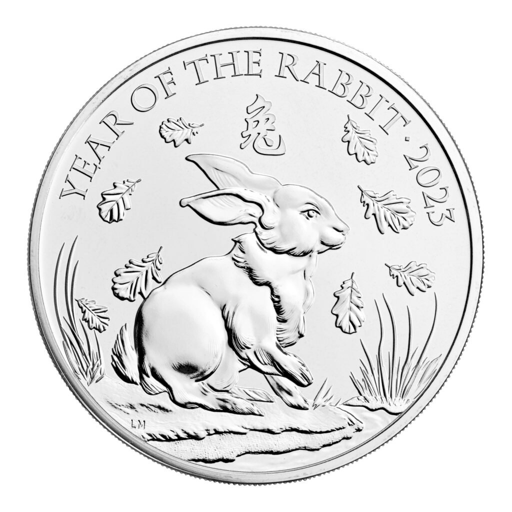 2023 Lunar Year of Rabbit UK £5 BU - CrawleyCoins