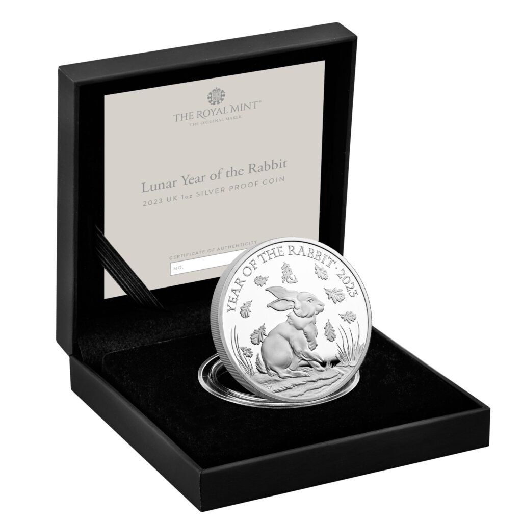 2023 Lunar Year of Rabbit UK 1 Oz Silver Proof - CrawleyCoins