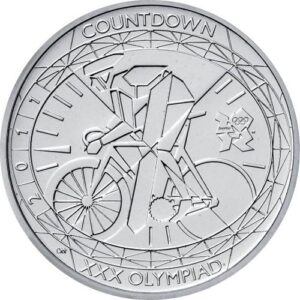 2011 Countdown to London Olympics '1' UK £5 BU Coin in Capsule