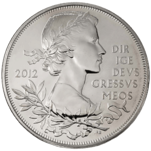 2012 Queen's Diamond Jubilee £5 BU Coin in Capsule