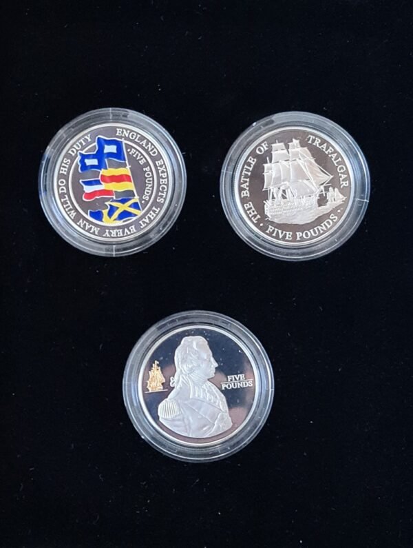 2005 Battle of Trafalgar £5 Silver Proof Set