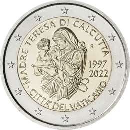 2022 Vatican Mother Teresa BU 2 Euro