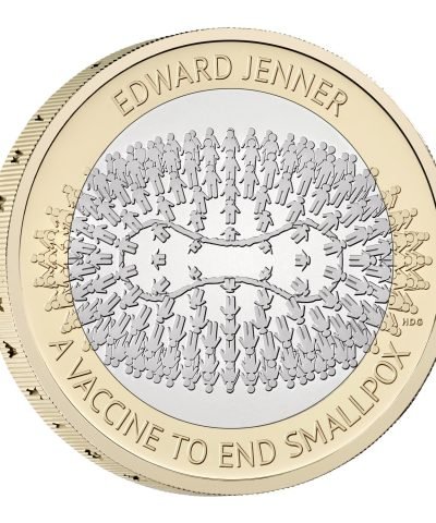 2023 Edward Jenner Smallpox £2 BU Coin in Capsule