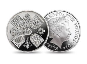 2014 Prince George Royal First Birthday £5 Silver Proof Coin in Capsule