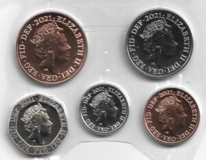 2017 - 2022 Queen Elizabeth Shield Small Change 1p - 20p BU - 2021