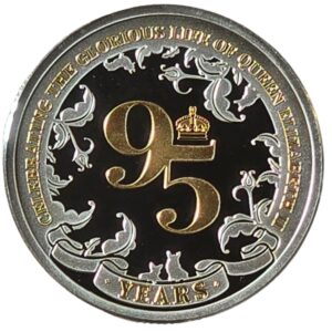 2021 Solomon Islands 95th Birthday of Queen Elizabeth $1 Silver Proof in Capsule