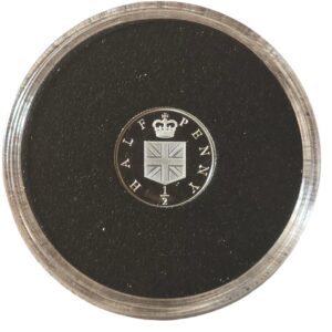 2021 TDC Half Penny Silver Proof Coin in Capsule