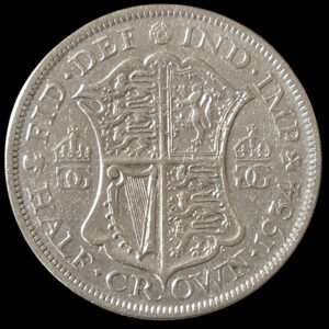 1934 Silver Half Crown 'Very Fine' in Capsule with COA