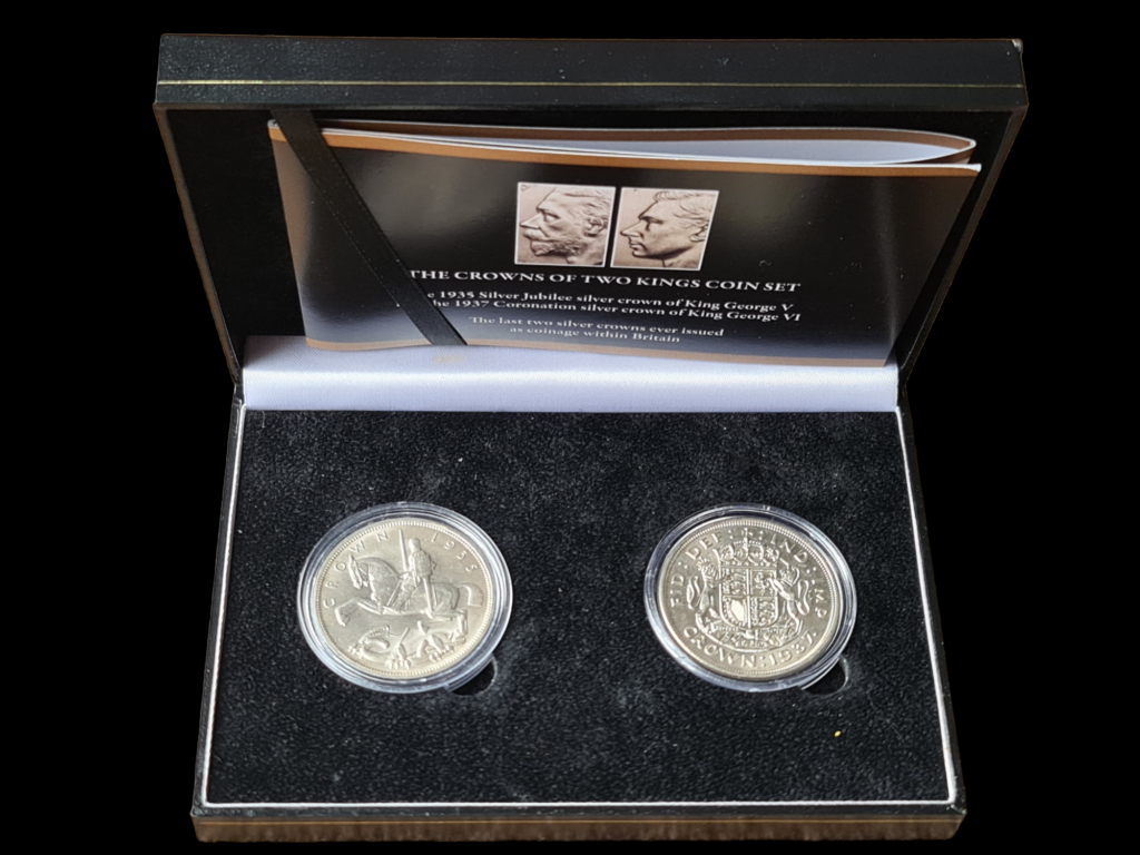 1935 1937 – The Crowns Of Two Kings Coin Set - Crawleycoins