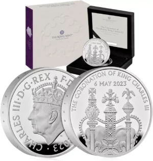2023 King Charles III Coronation £5 Silver Proof Piedfort