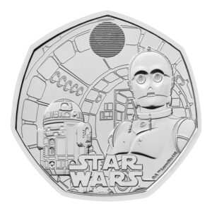 2023 Star Wars - 01 R2-D2 and 3-CPO 50p BU Coin in Capsule