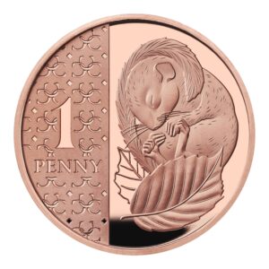 2026 UK Dormouse Proof 1p Coin in Capsule