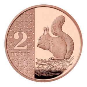 2026 UK Squirrel Proof 2p Coin in Capsule