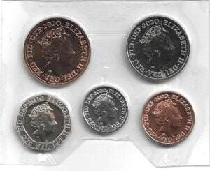 2017 - 2022 Queen Elizabeth Shield Small Change 1p - 20p BU - 2020