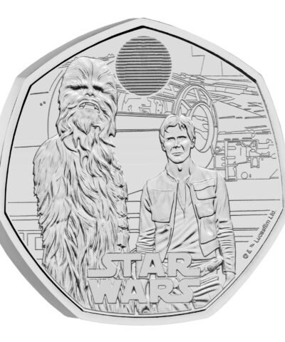 2024 Star Wars – 04 Han Solo and Chewbacca 50p BU Coin in Capsule