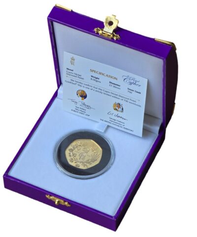 2023 BAT Accession of King Charles III Royal Cypher 50p BU Goldglad Coin