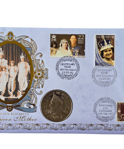 2000 Queen Mother Centenary £5 Coin Cover PNC Benham