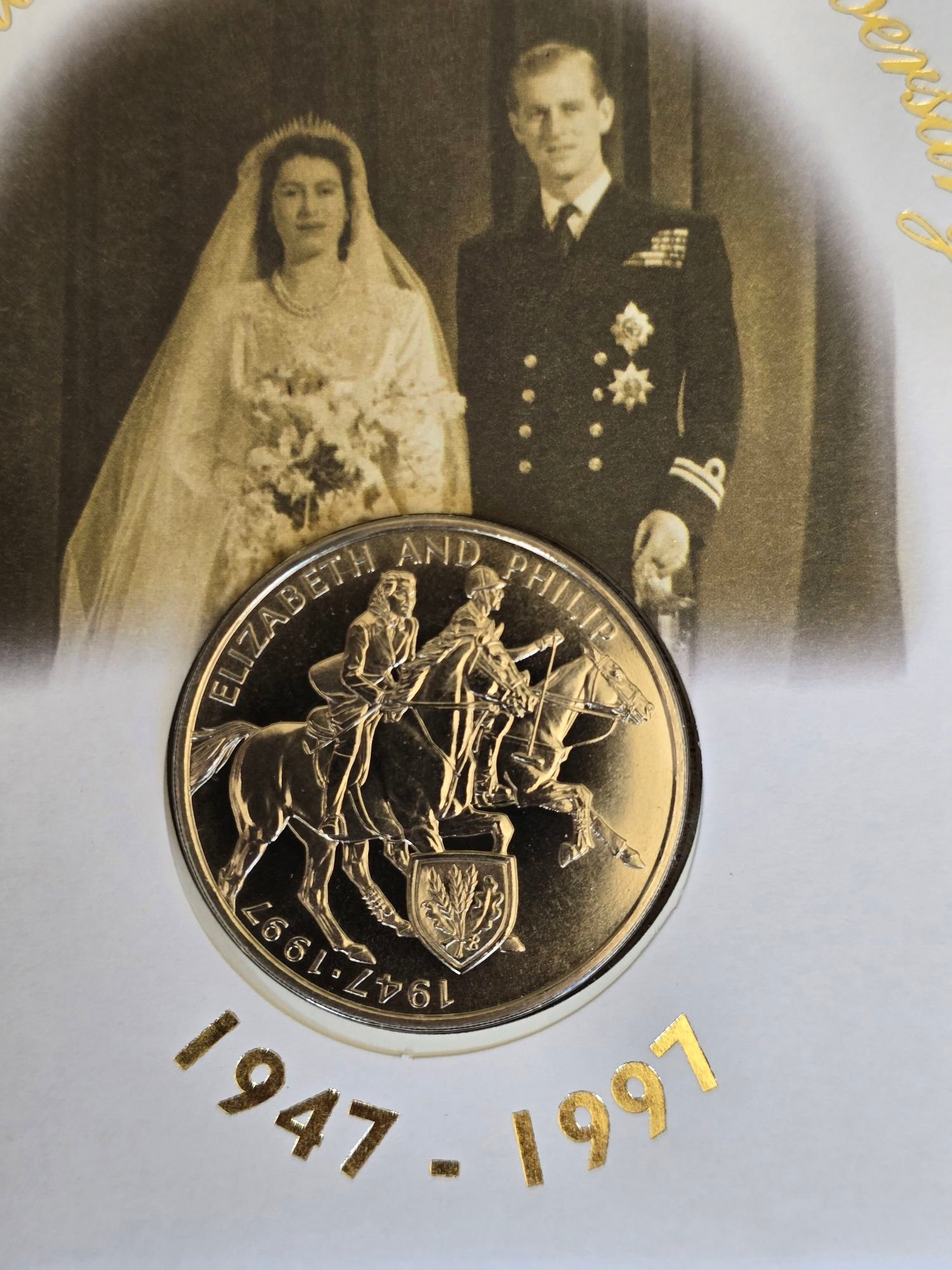 1997 Uganda – Golden Wedding Anniversary 2000 Shillings Coin Cover