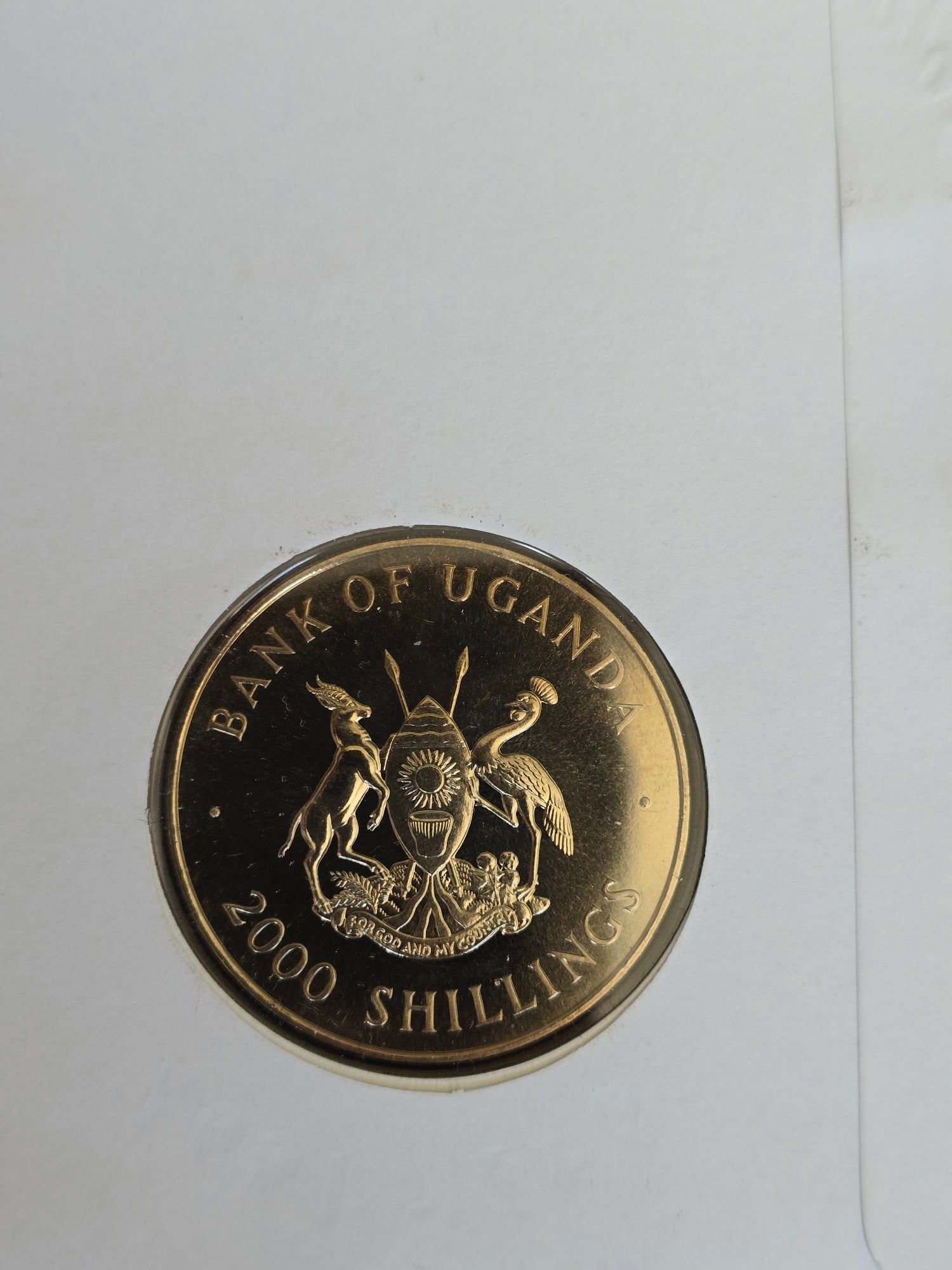 1997 Uganda – Golden Wedding Anniversary 2000 Shillings Coin Cover