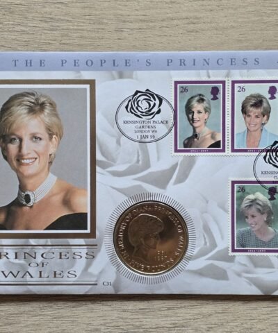 1999 Princess of Wales Lady Diana Memorial £5 BU Coin Cover by Benham