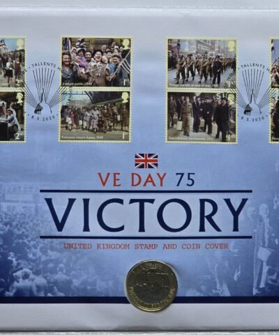 2020 VE Day BU £2 Coin Cover Mercury WM