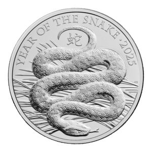2025 Lunar Year of Snake £5 BU Coin in Capsule