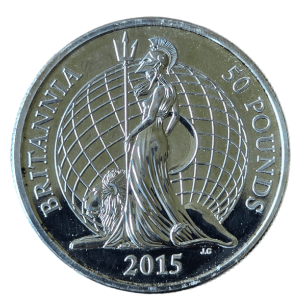 2015 Britannia £50 Silver Coin without packaging